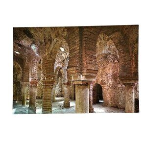 Ancient Arab Baths of Ronda Spain Vintage Postcard u Original Not Posted